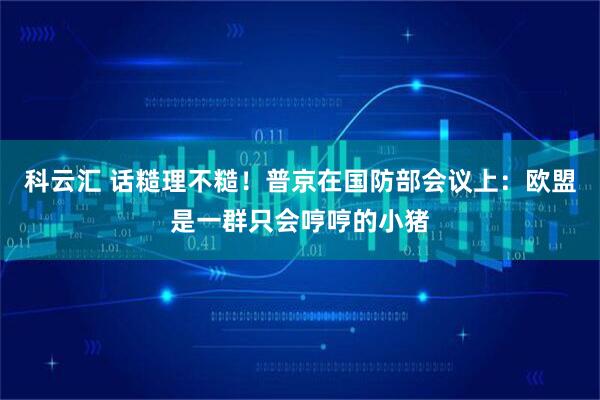 科云汇 话糙理不糙！普京在国防部会议上：欧盟是一群只会哼哼的小猪